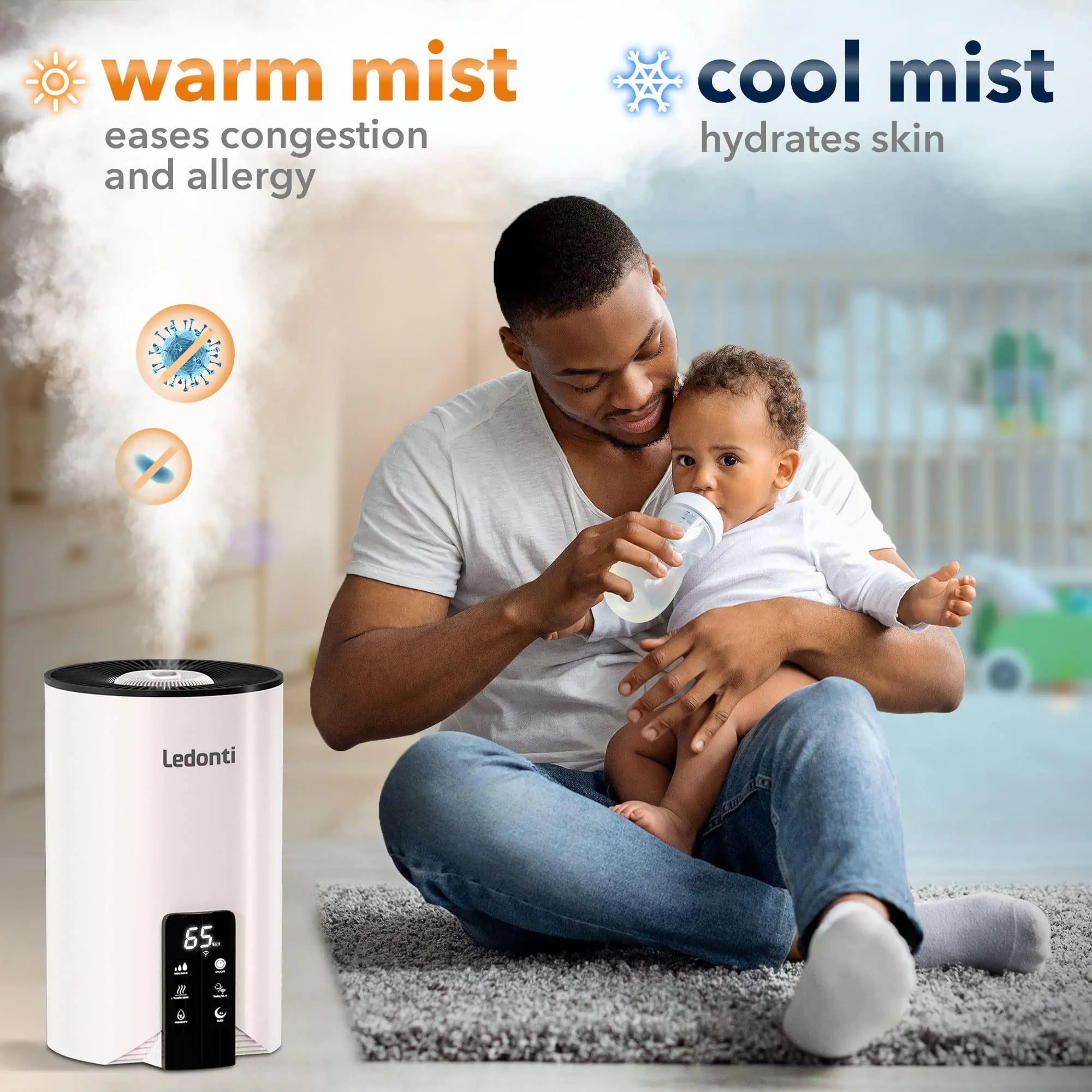 WiFi Control Dual Mist Humidifier