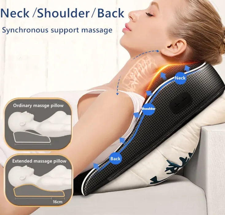 Soothing Heated Massage Pillow