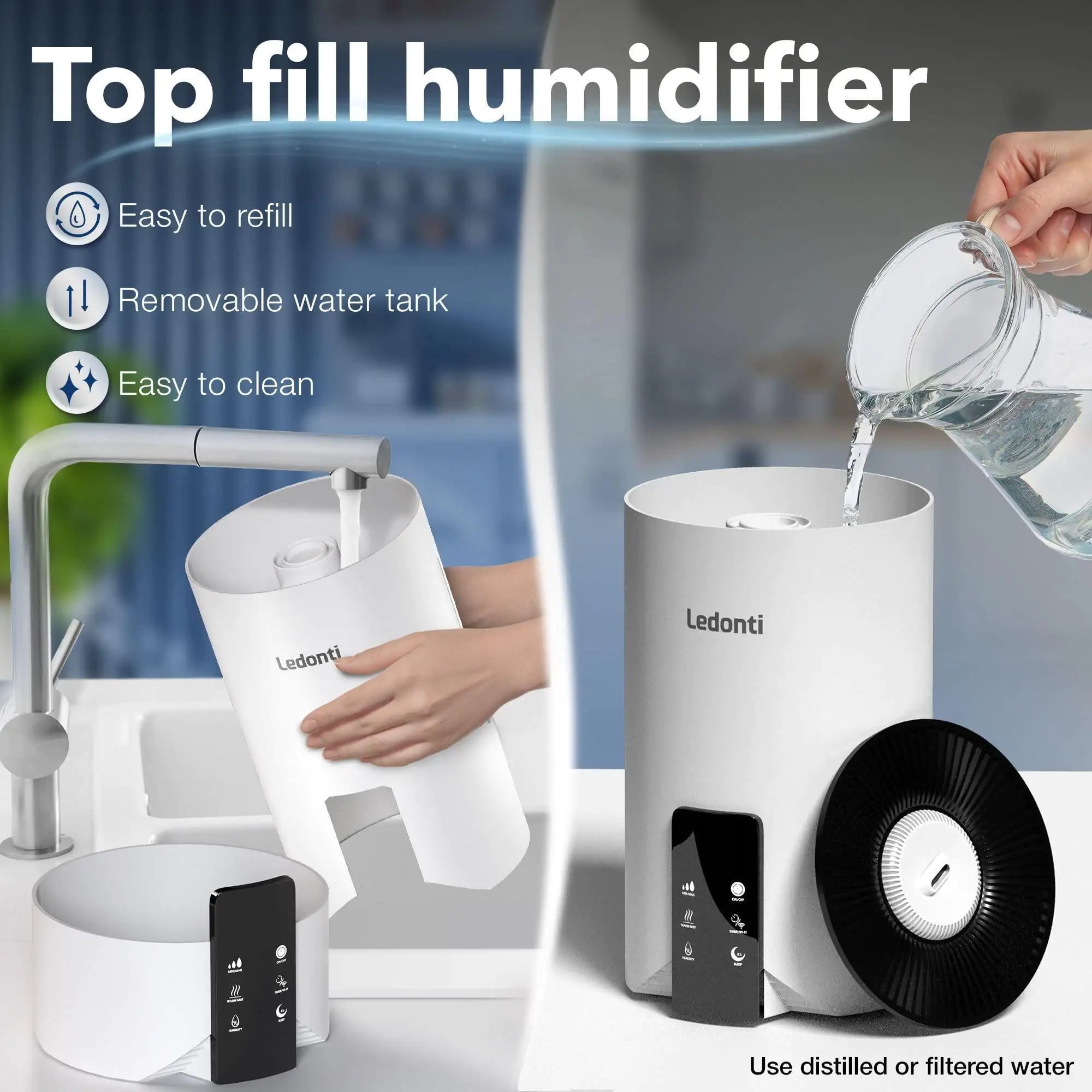 WiFi Control Dual Mist Humidifier