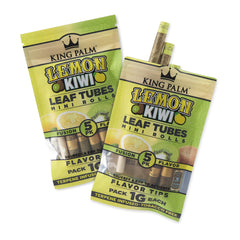 King Palm Flavours Mini Size Kegels - Squeeze & Pop Pre Rolls - Organic Flavoured Pre Rolled Cones - King Palm Flavours Kegels (Lemon Kiwi)